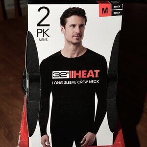 32 Degrees Men's Heat Tee, 2-pack